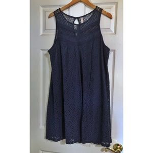 [XHILARATION] Lace Overlay Sleeveless Dress